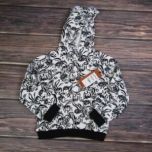 Cristina Martinez NEW NWT Kids Size 6 Black White Hoodie Sweater